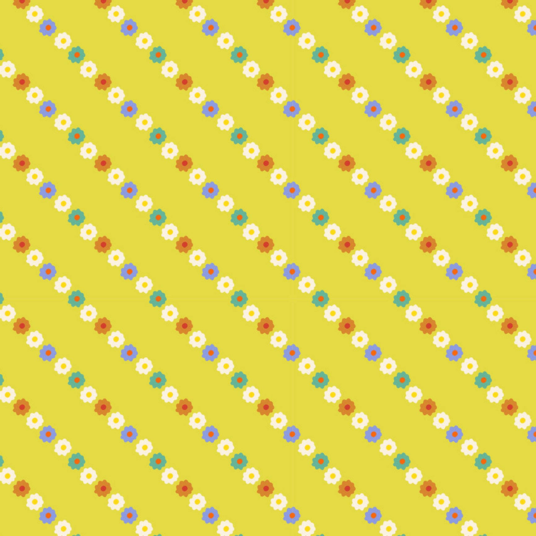 Ruby Star Society Ooh Lucky Floral Stripe Citron
