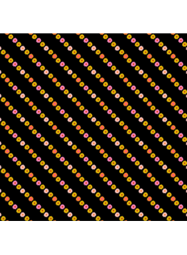 Ruby Star Society Ooh Lucky Floral Stripe Black