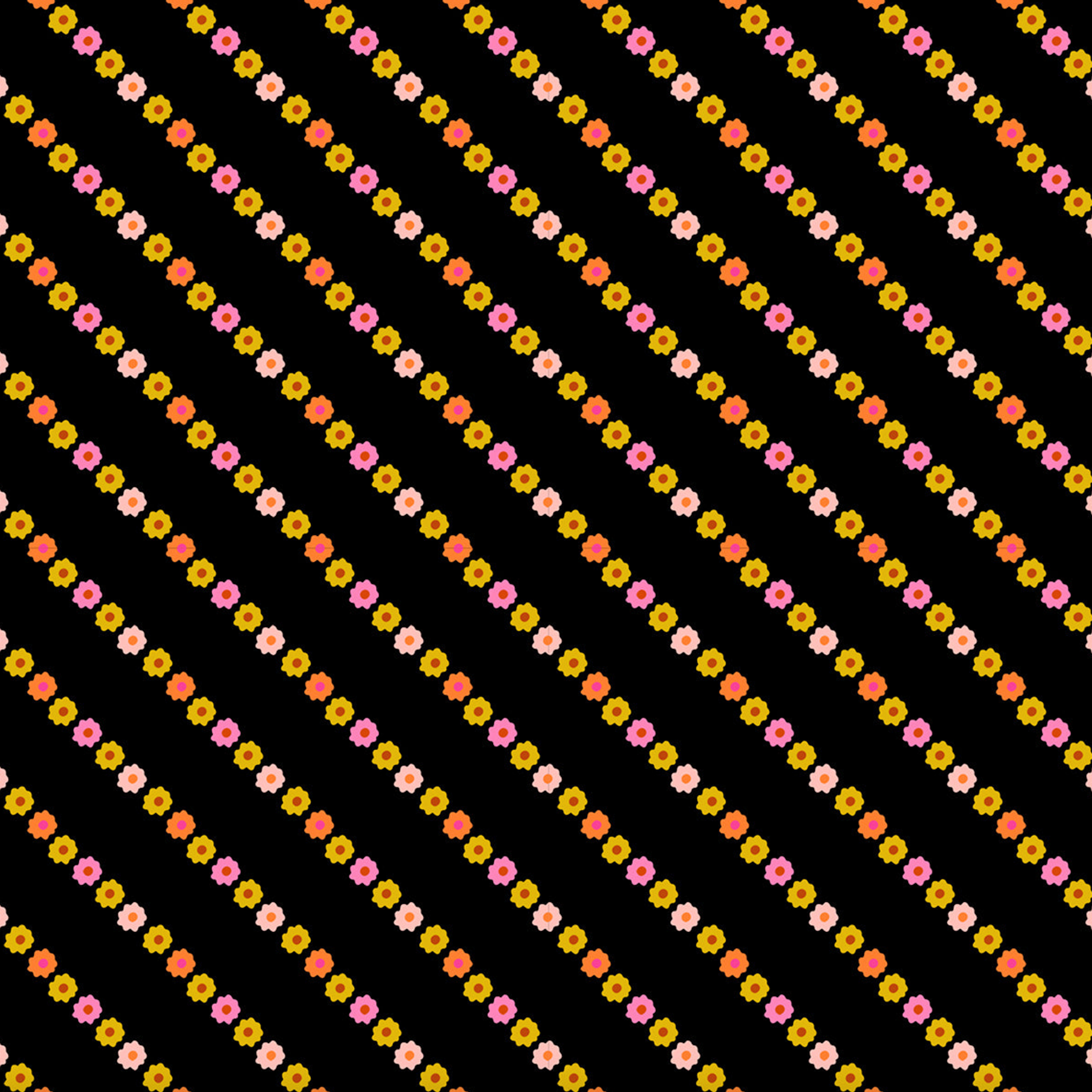 Ruby Star Society Ooh Lucky Floral Stripe Black