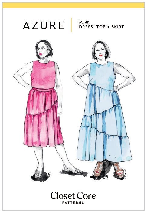 Closet Core Patterns Closet Core Patterns Azure Dress Top and Skirt