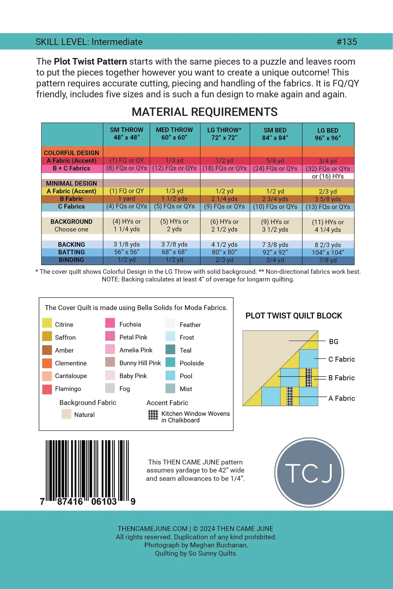 Then Came June Then Came June: Plot Twist Quilt Pattern