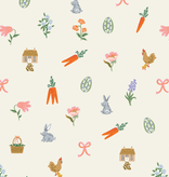 Cotton + Steel SALE Easter by Rifle Paper Co. Easter Basket Cream