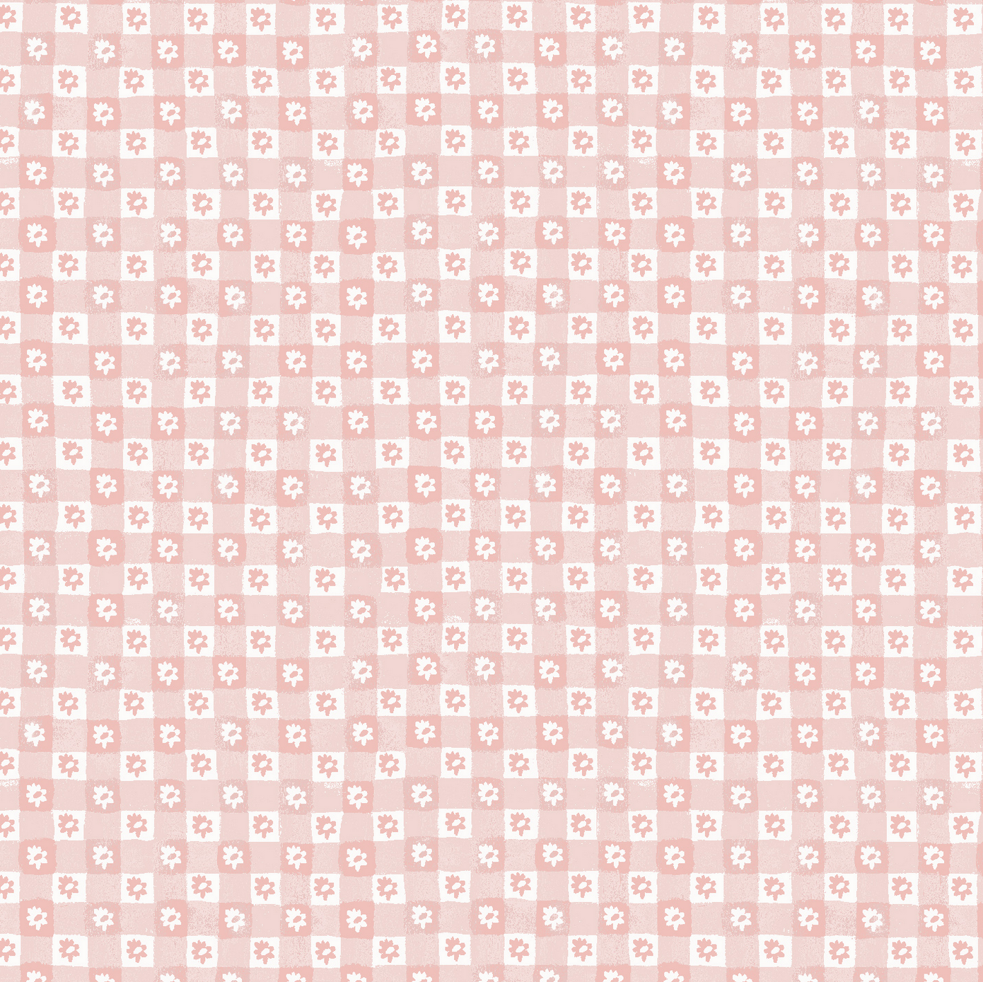 Cotton + Steel Easter by Rifle Paper Co. Daisy Gingham Blush
