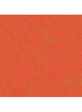 Cotton + Steel Basics by Rifle Paper Co. Menagerie Champagne Red Metallic