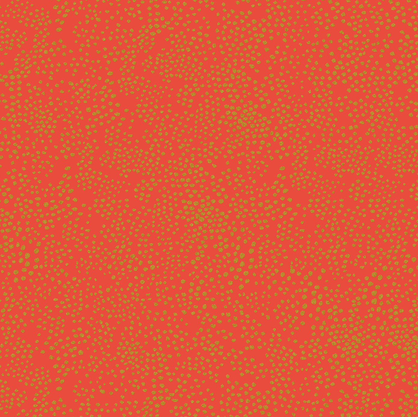 Cotton + Steel Basics by Rifle Paper Co. Menagerie Champagne Red Metallic