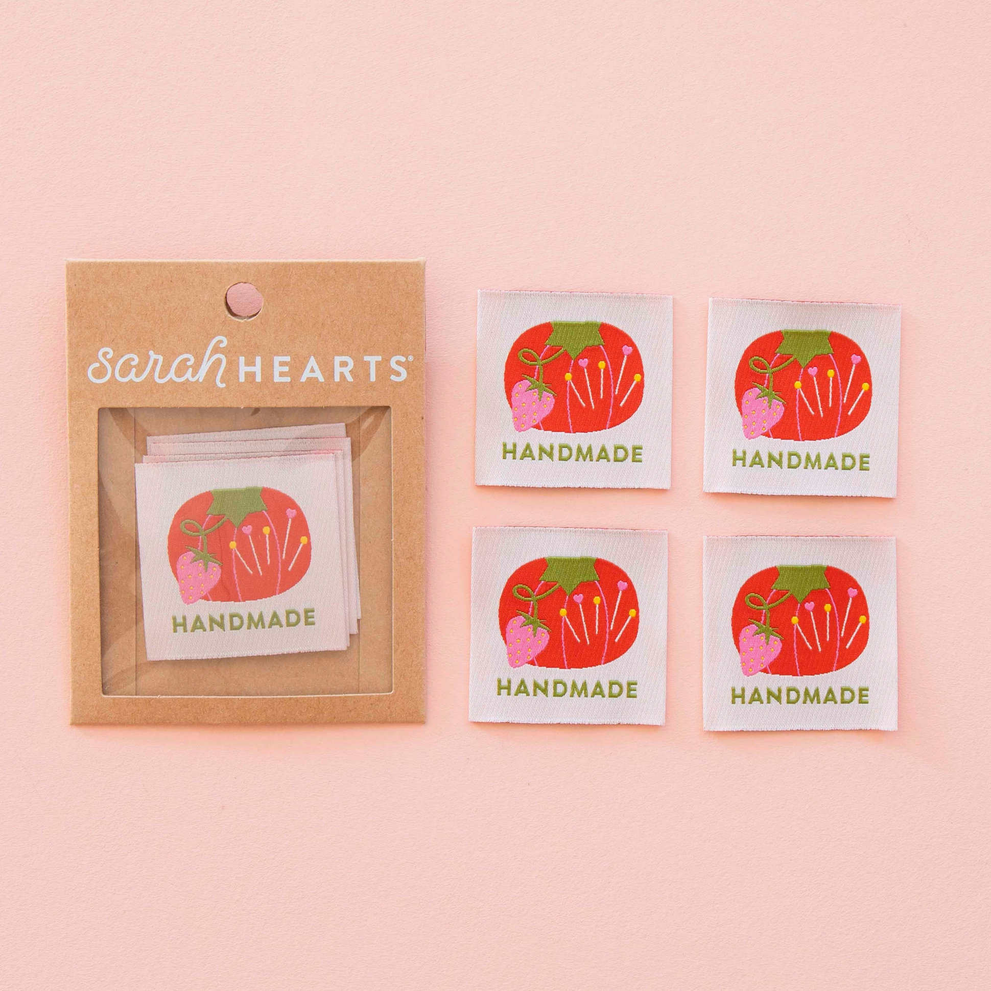 Sarah Hearts Sarah Hearts "Handmade" Tomato Pin Cushion Labels