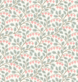 Cloud 9 Fabrics Cottage Garden Bleeding Heart Light Turquoise Pink