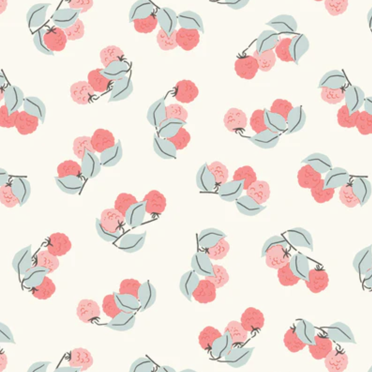 Cloud 9 Fabrics Cottage Garden Raspberry Patch Ivory