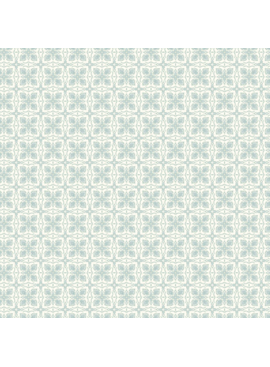 Cloud 9 Fabrics Cottage Garden Tiled Path Turquoise
