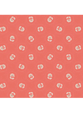 Cloud 9 Fabrics Cottage Garden Blooming Dots Red