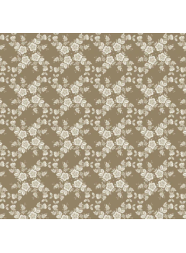 Cloud 9 Fabrics Cottage Garden Lattice Vine Brown