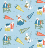 Cloud 9 Fabrics Camp Canine Lake Loving Labs