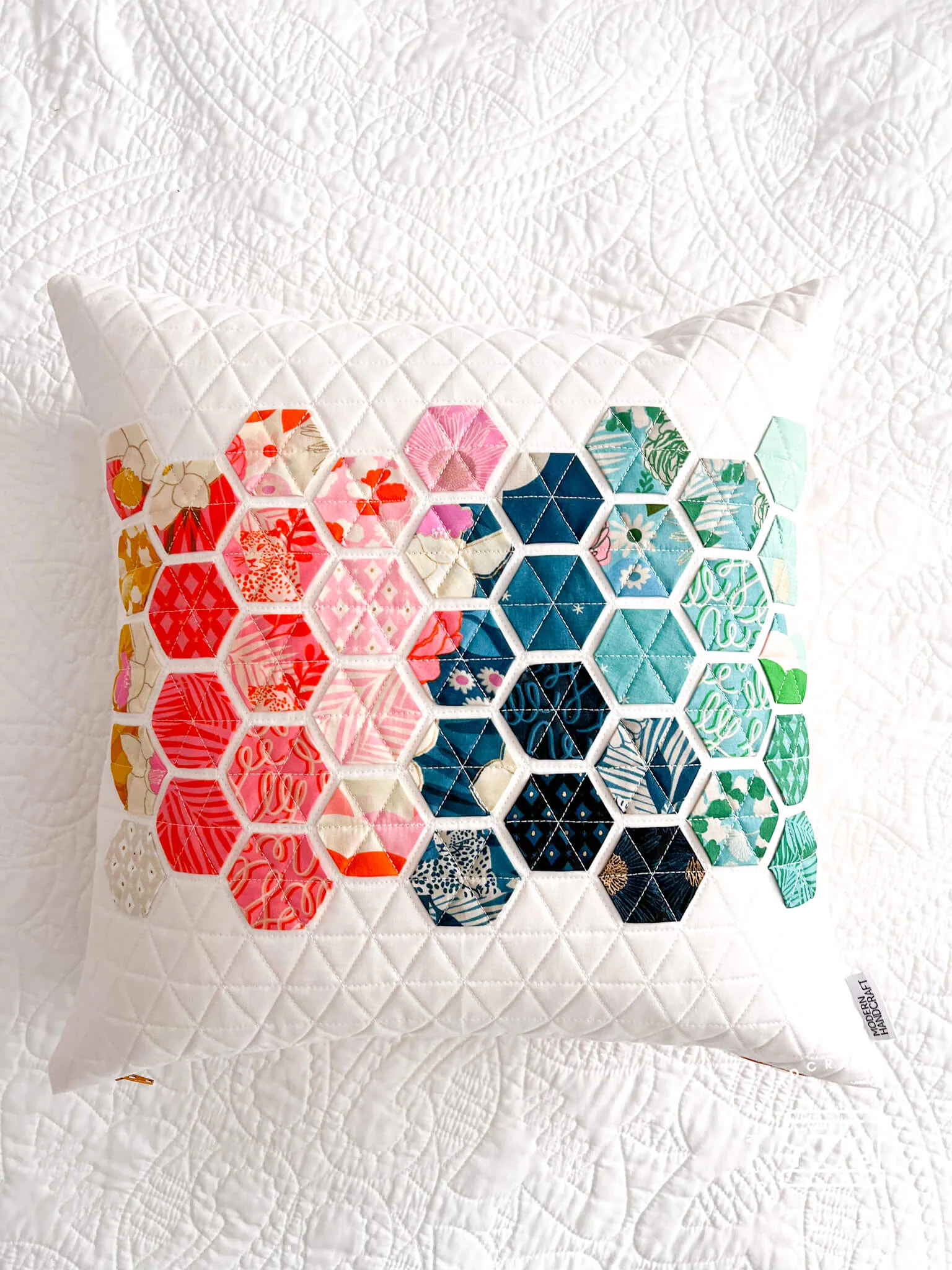 Cath Hall THREE SPOTS LEFT! Beginner: Modern Hexie Pillow, Fridays, July 11th & 18th, 4pm-7pm