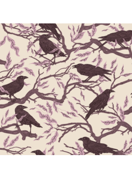 Art Gallery Ghostly & Haunted Ravens Twilight