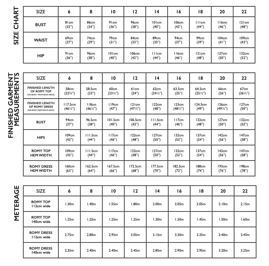 Tessuti Tessuti Romy Top and Dress Pattern
