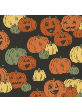 Moda Home Sweet Haunt Midnight Pumpkins