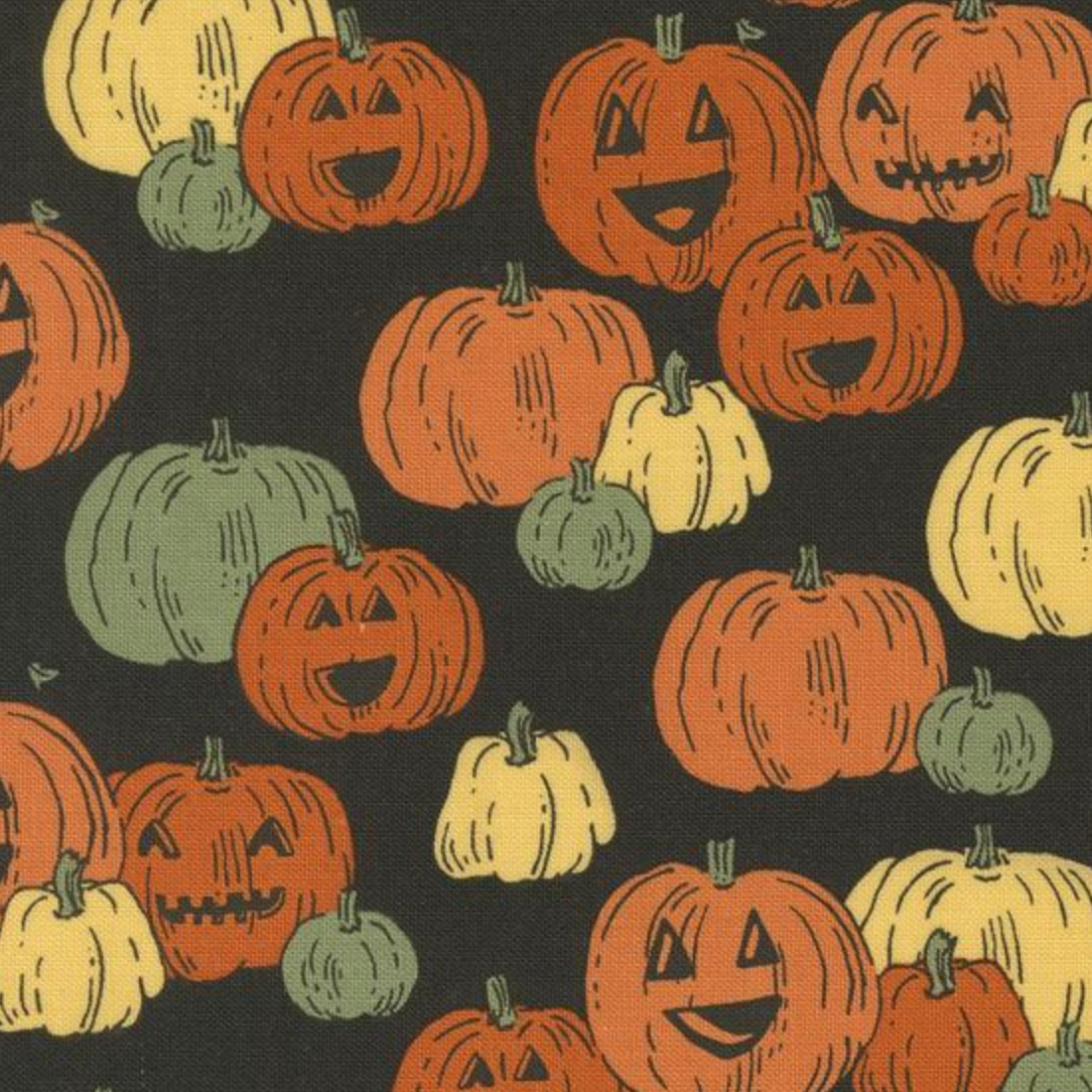 Moda SALE Home Sweet Haunt Midnight Pumpkins