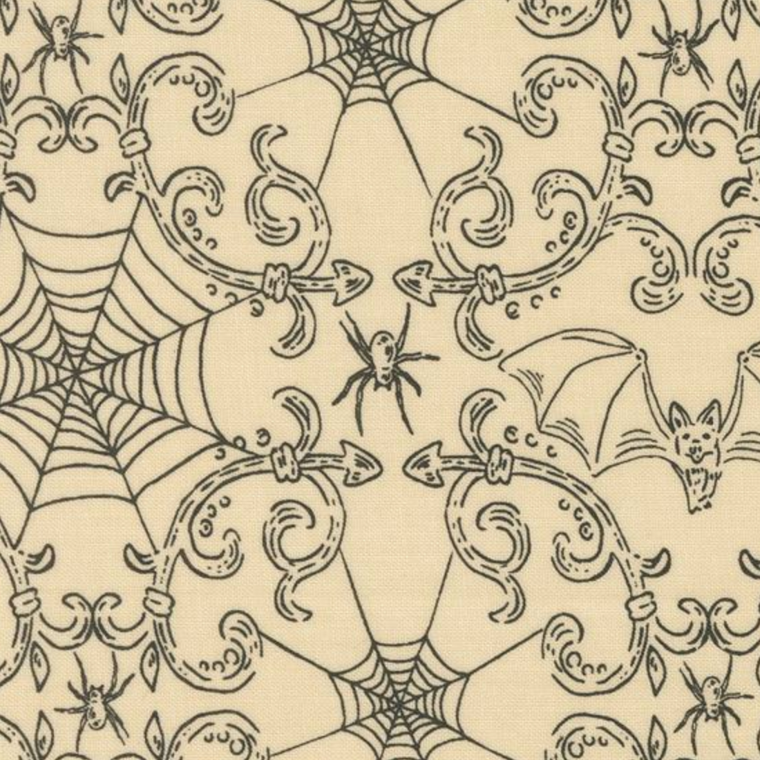 Moda Home Sweet Haunt Bone Web