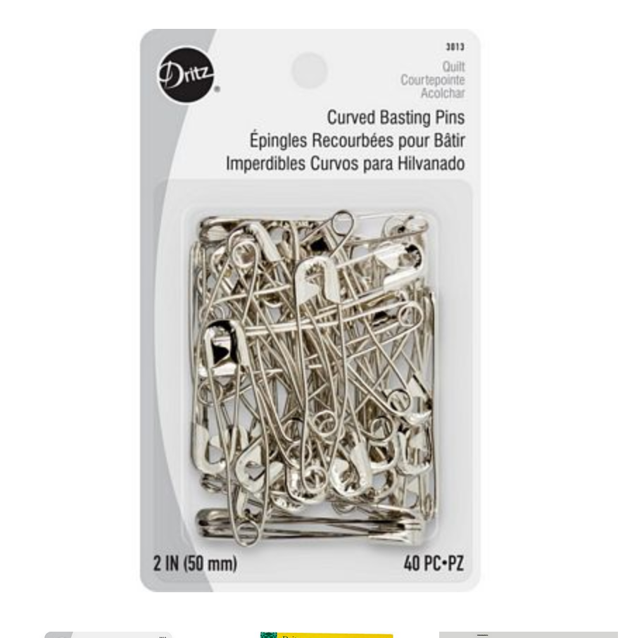 Dritz Large Dritz Curved Safety Pins Size 3 (2 inches)