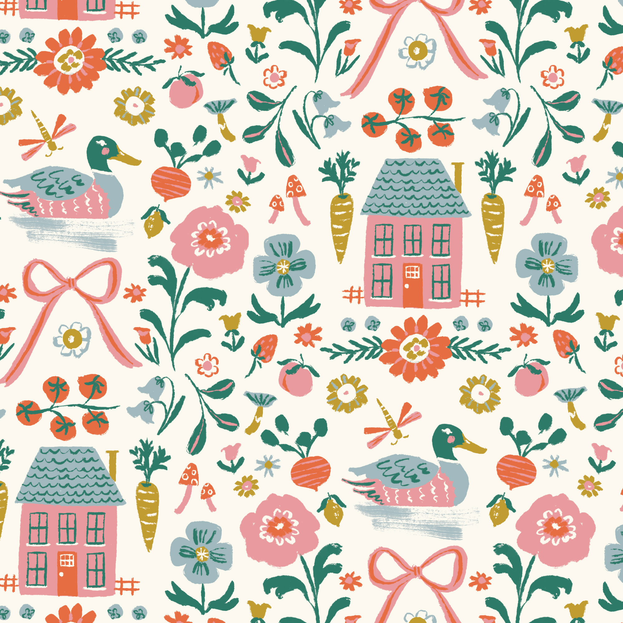 Cloud 9 Fabrics Happy Homestead Homestead Ivory