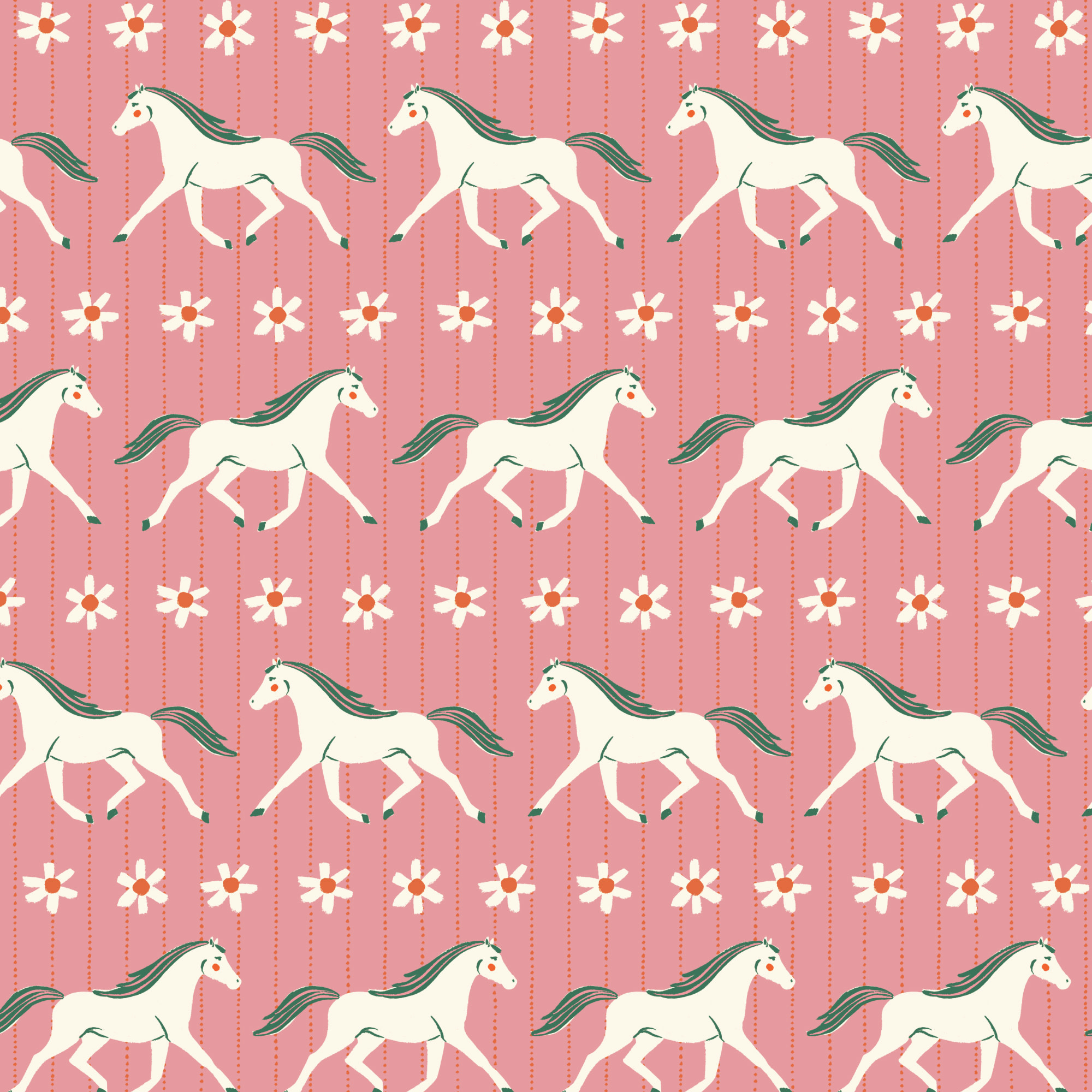 Cloud 9 Fabrics Happy Homestead Howdy Pink