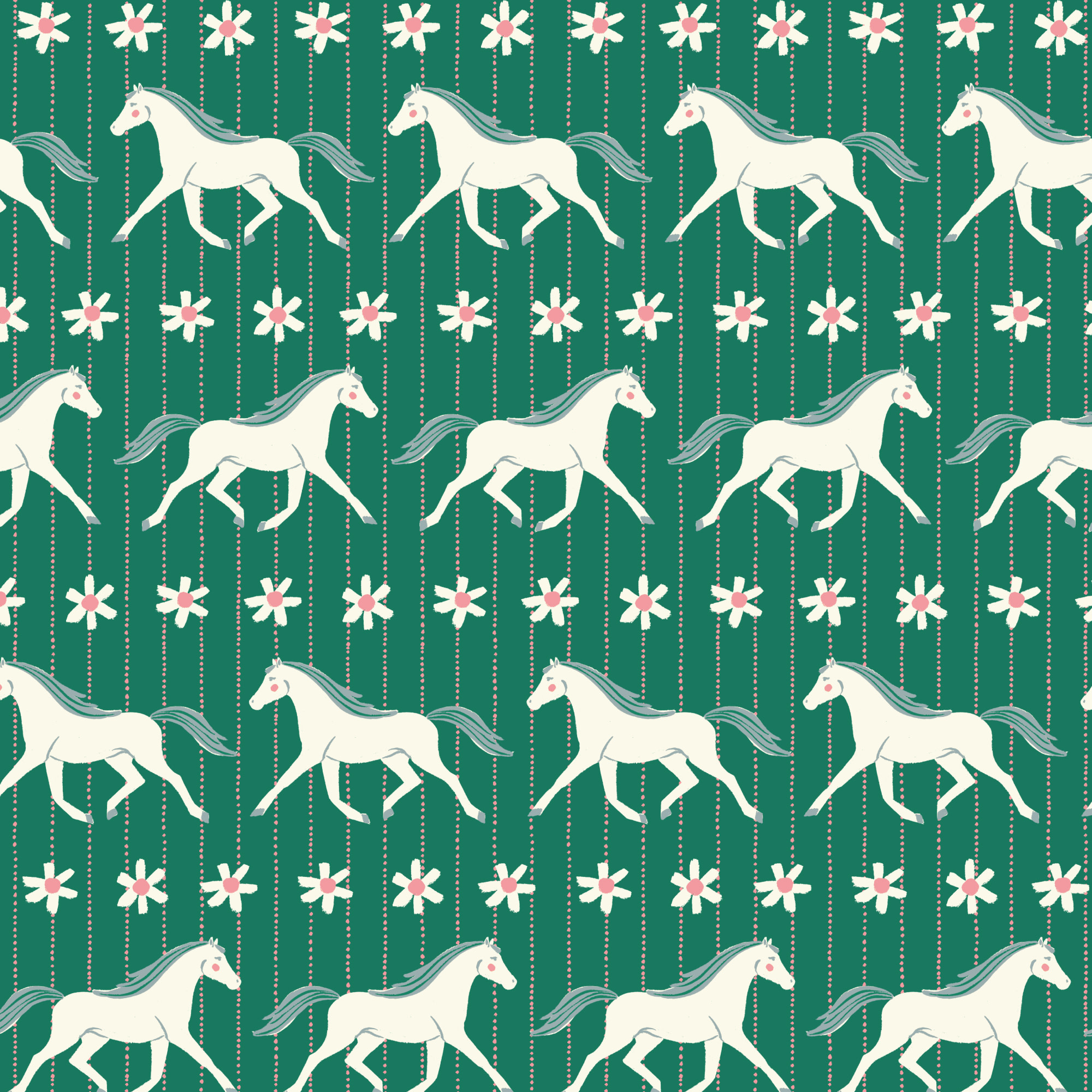 Cloud 9 Fabrics Happy Homestead Howdy Green