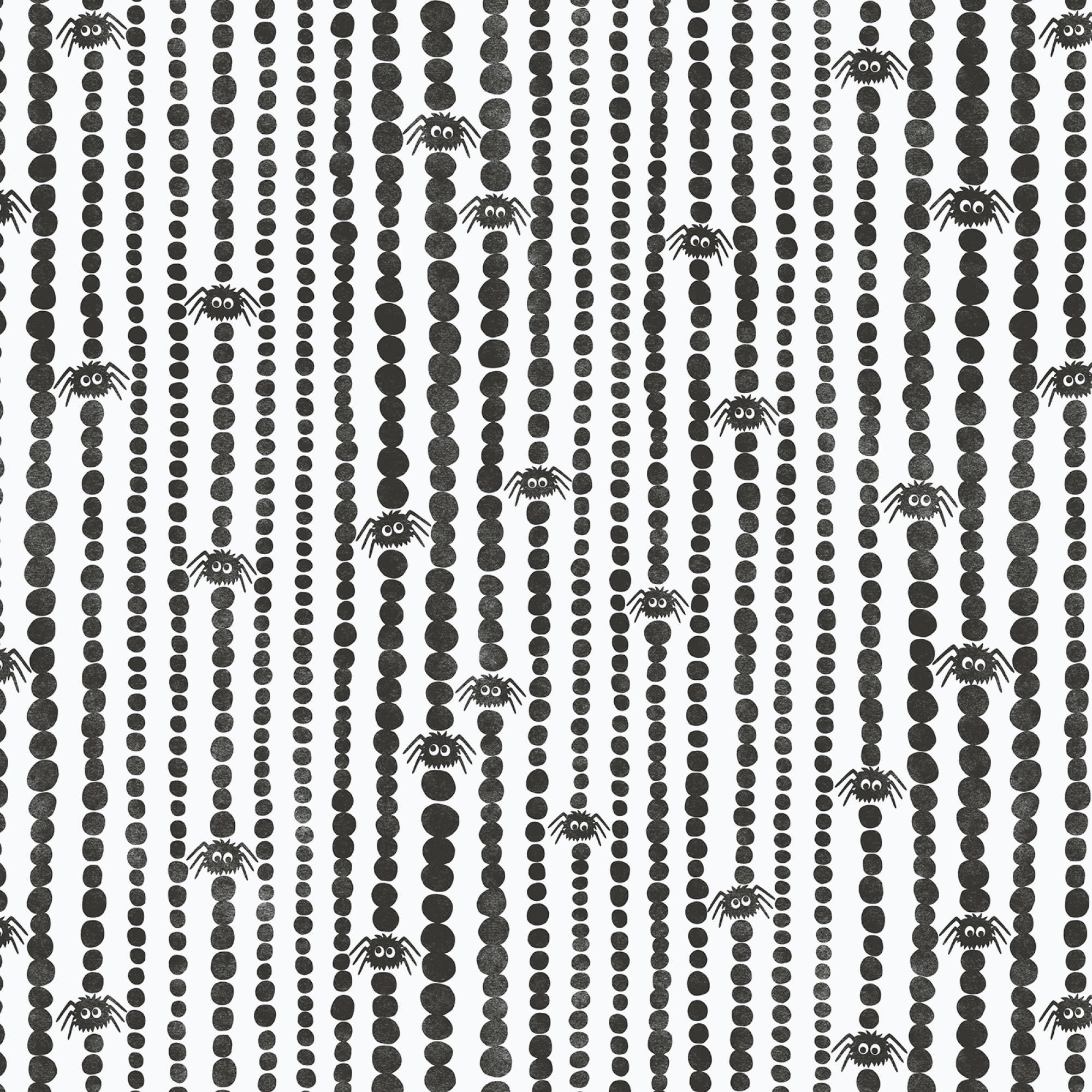 Cloud 9 Fabrics SALE Gothic Whimsy Spiders Stripe