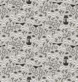 Cloud 9 Fabrics Gothic Whimsy Skulls Garden
