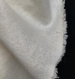 Exotic Silks Checkered Silk Noil Natural White