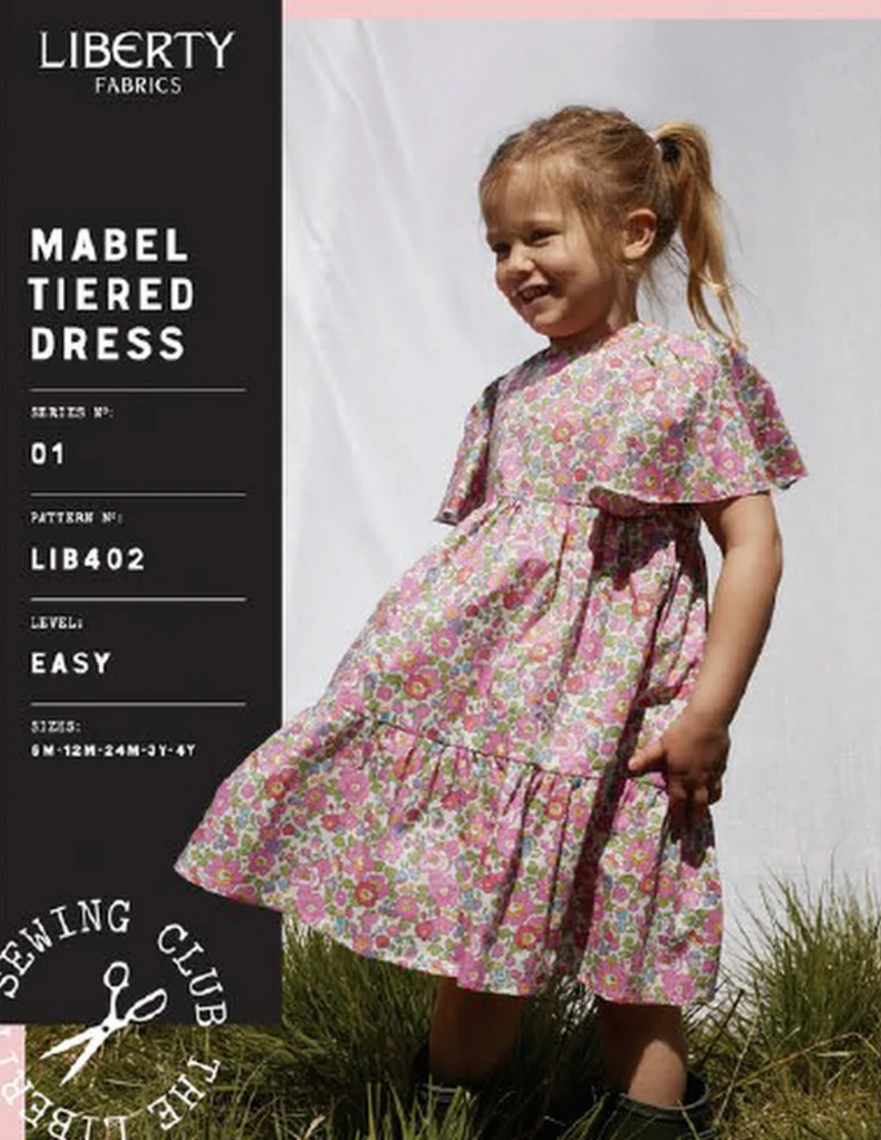 Liberty Art Fabrics Mabel Tiered Dress Pattern