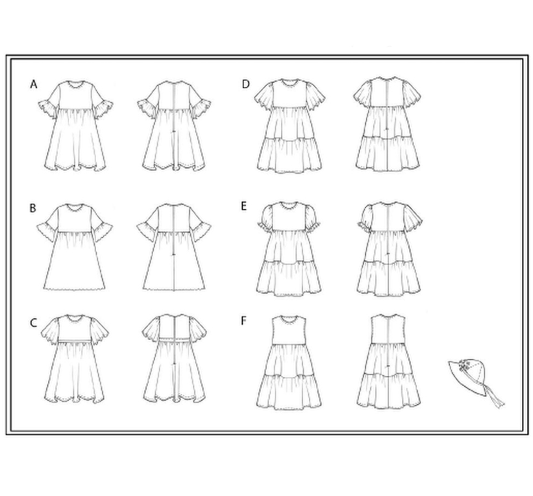 Liberty Art Fabrics Mabel Tiered Dress Pattern