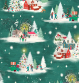 Windham Fabrics Christmas Village Home For The Holidays Night