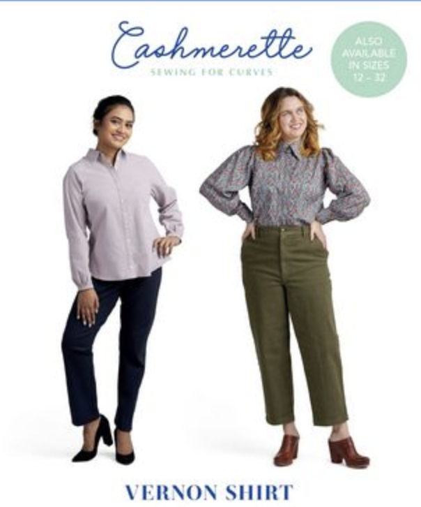 Cashmerette Patterns SALE Cashmerette Vernon Shirt 0-16