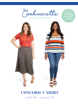 Cashmerette Patterns SALE Cashmerette Concord T-Shirt 0-16