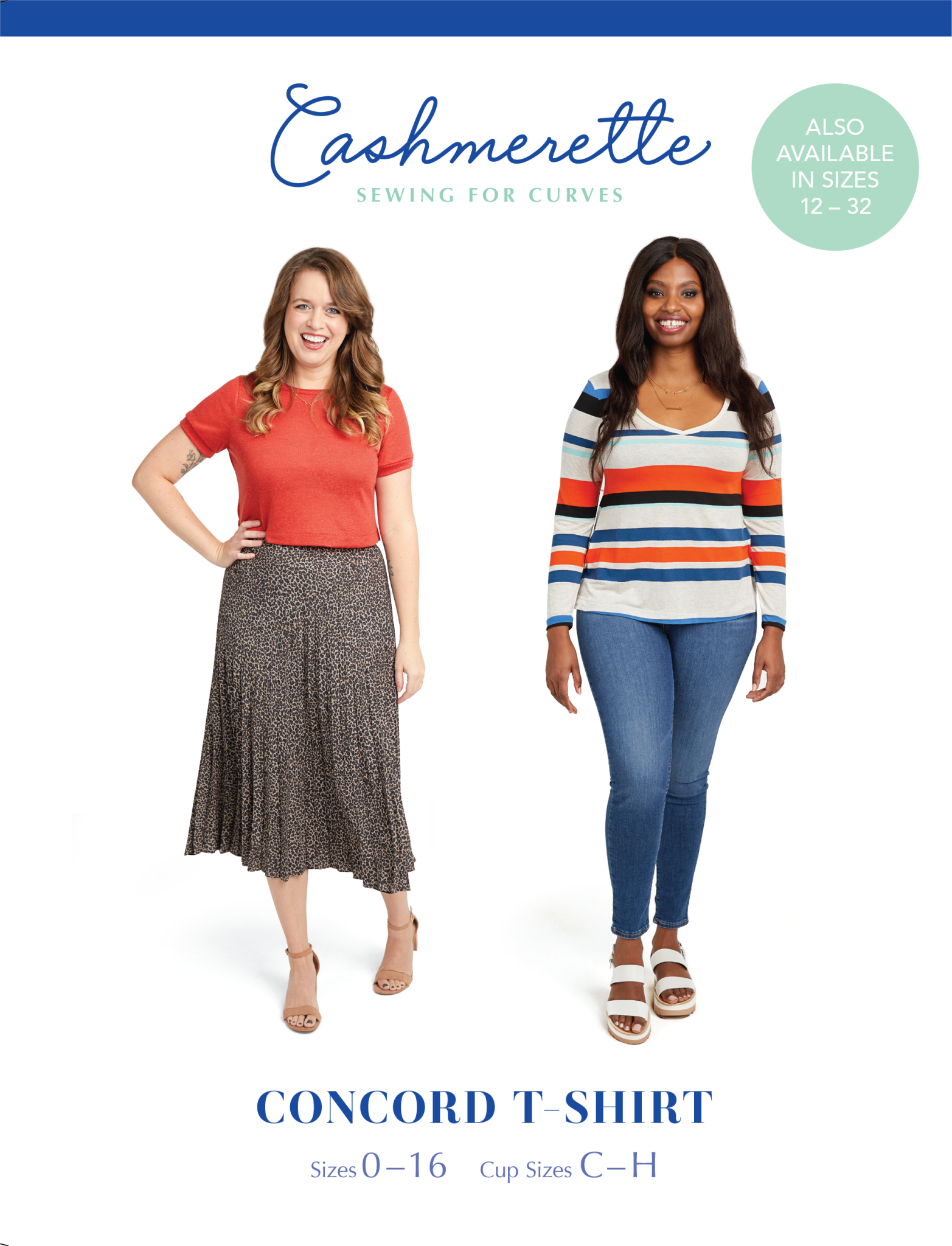Cashmerette Patterns SALE Cashmerette Concord T-Shirt 0-16