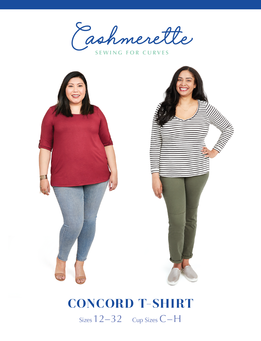 Cashmerette Patterns SALE Cashmerette Concord T-Shirt 12-32