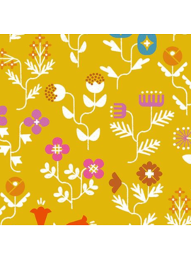 Ruby Star Society Salutations Forget Me Not Flowers Canvas Golden Rod