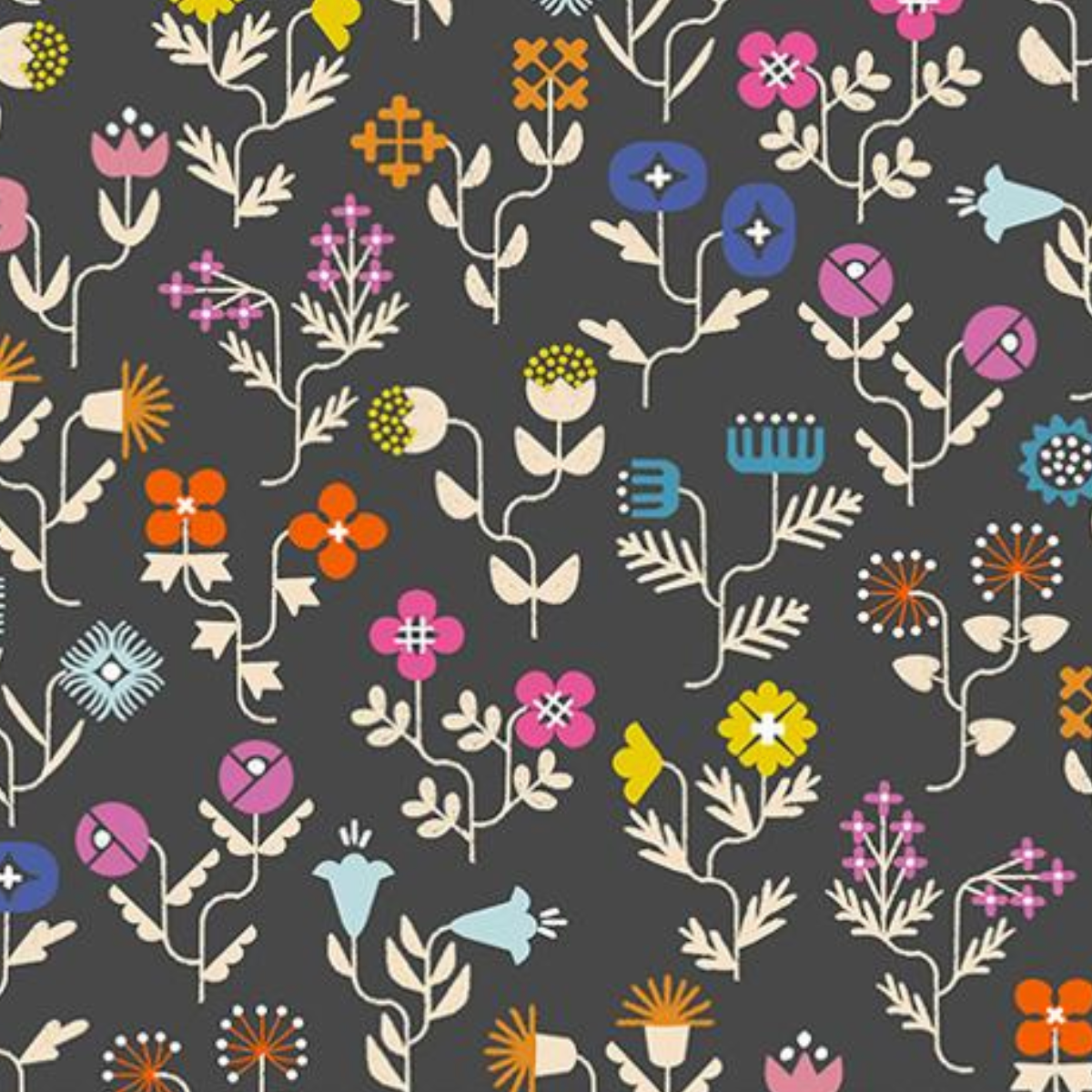 Ruby Star Society Salutations Forget Me Not Flowers Soft Black