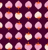 Ruby Star Society Strawberry Grid Deep Plum