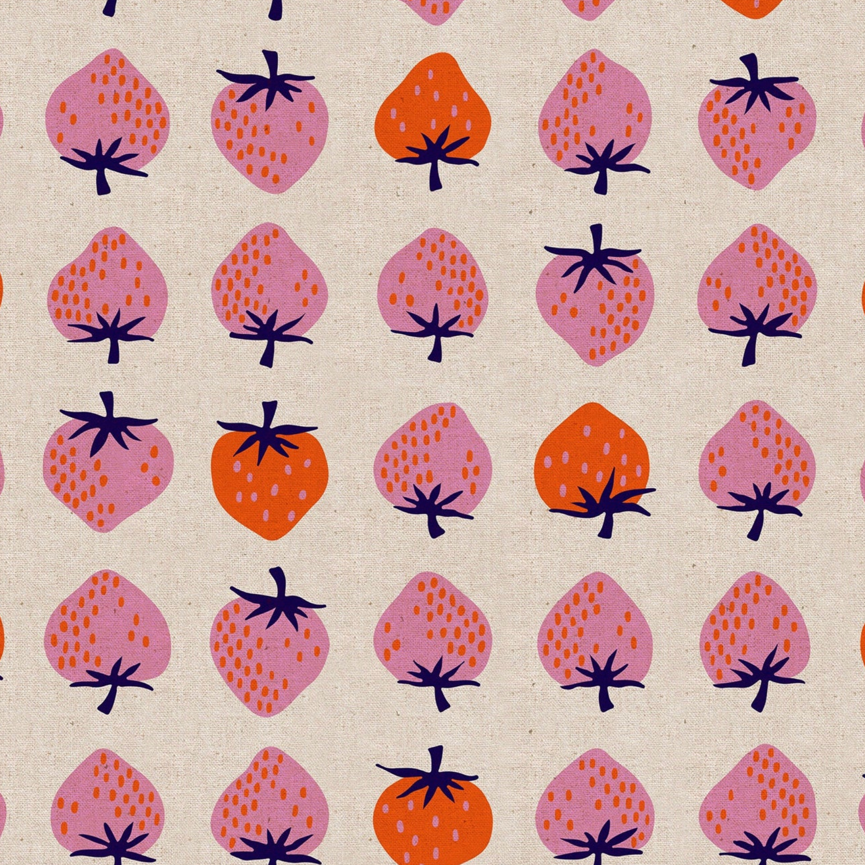 Ruby Star Society Strawberry Canvas Natural