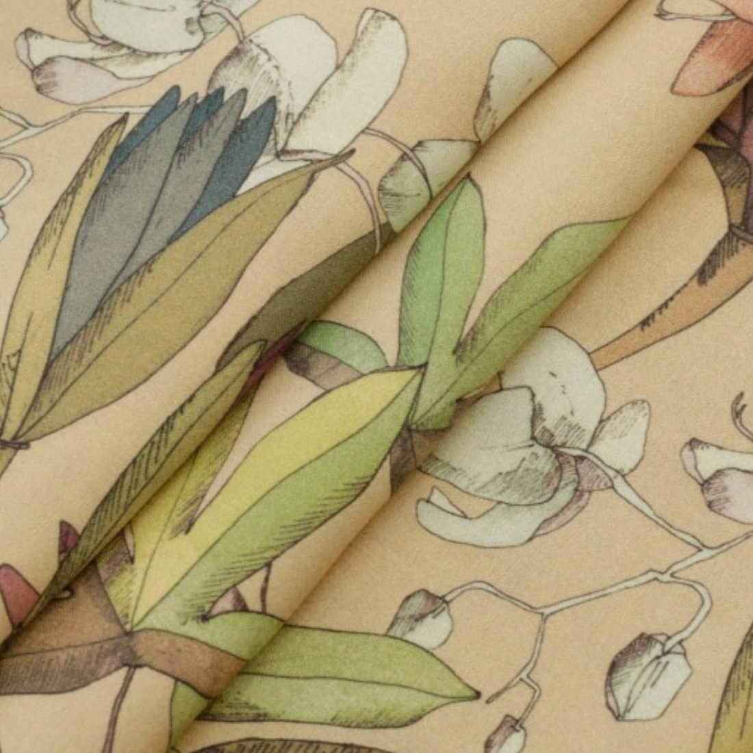 C Pauli Eco-Viscose Tropical Flowers
