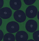 Kokka Muddy Works Anpan Canvas Green Navy