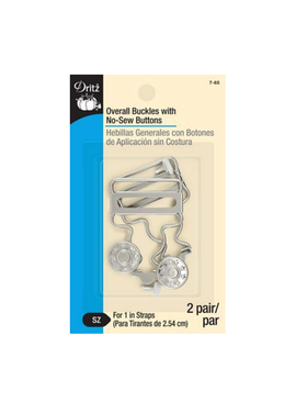 Dritz Overall Buckles Nickle 1 Inch