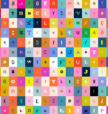 Ruby Star Society Ruby Star Selvedge Magic Letters Multi
