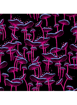 Ruby Star Society Glow Garden Mushroom Black
