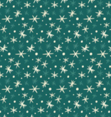 Cloud 9 Fabrics Bright Holiday First Flurries Teal
