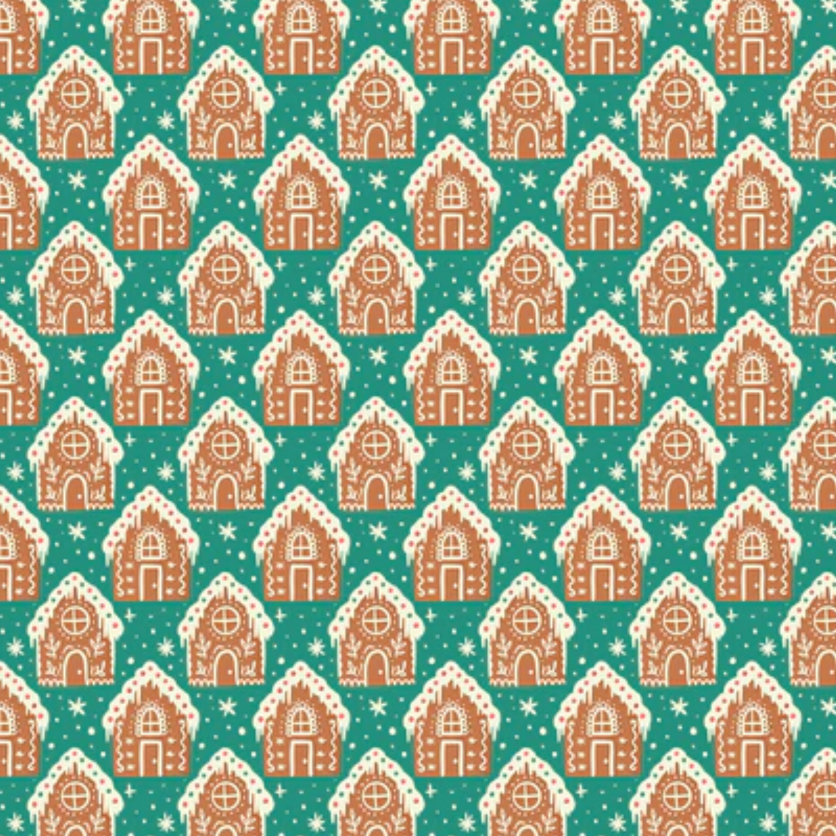 Cloud 9 Fabrics Bright Holiday Prize-Winning Gingerbread Houses