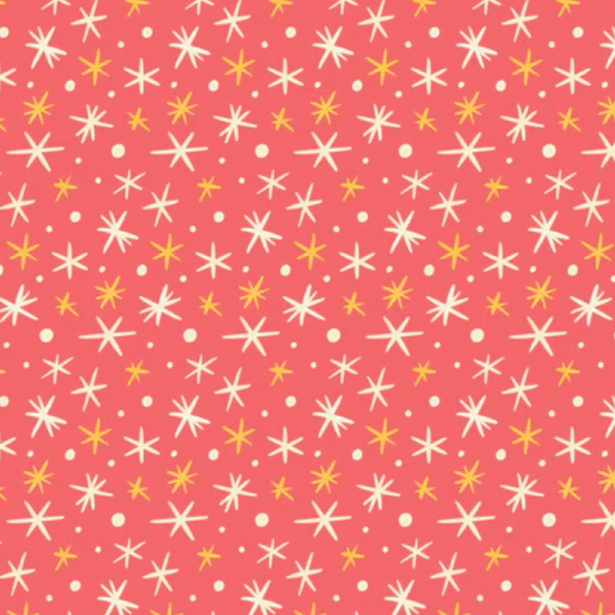 Cloud 9 Fabrics Bright Holiday First Flurries Red