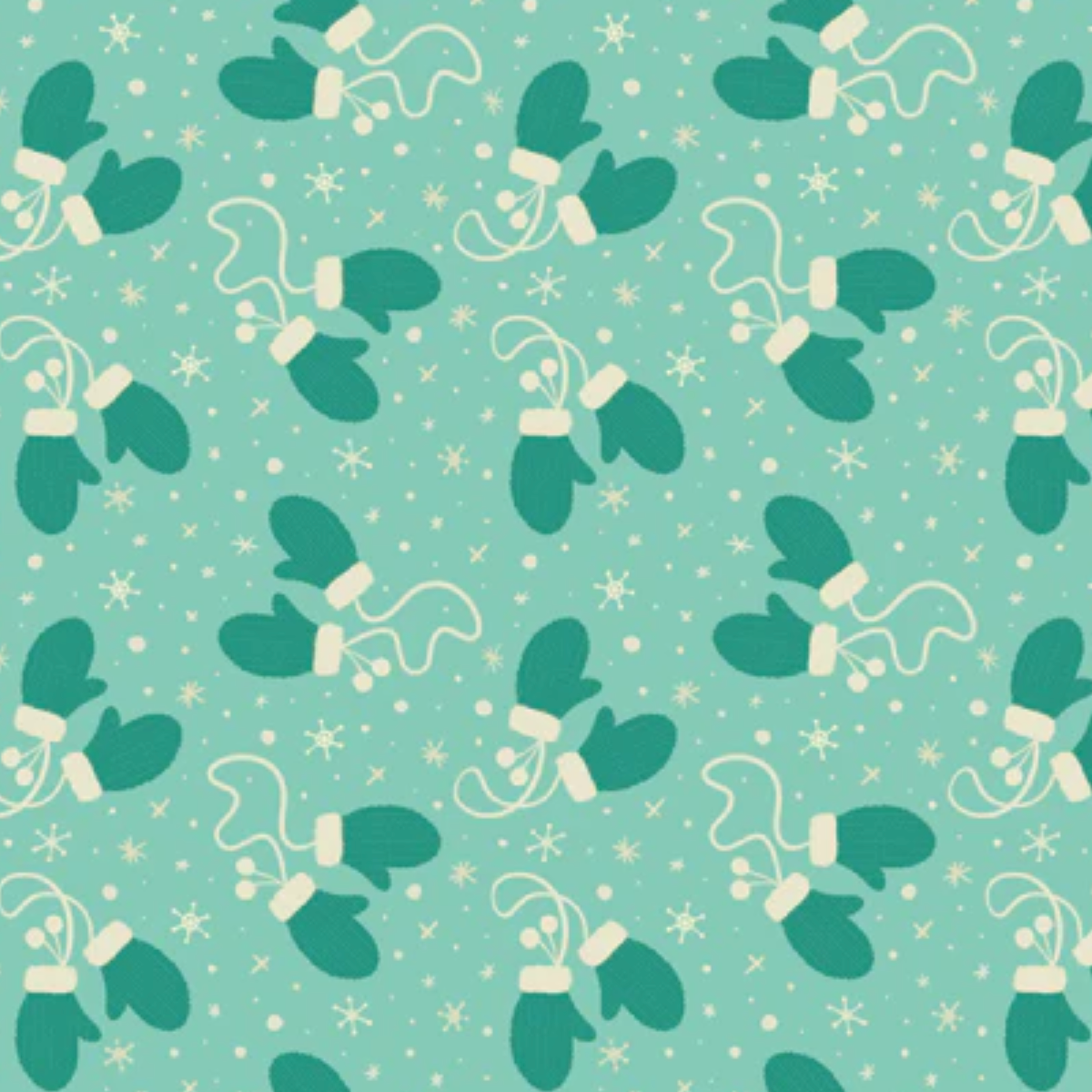 Cloud 9 Fabrics SALE Bright Holiday Warm Fuzzy Mittens