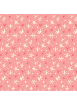 Cloud 9 Fabrics Bright Holiday First Flurries Pink